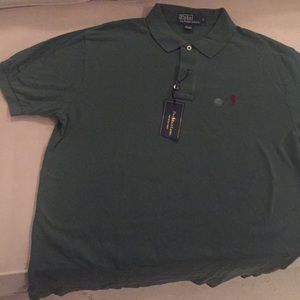 NWT MEN'S POLO by Ralph Lauren Green SIZE L Polo
